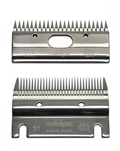 Heiniger Schermesser-Satz 23/31 Zähne - Standard Schermesser für Pferde, Obermesser: 23 Zähne, Untermesser: 31 Zähne, für die professionelle Pferdeschur Heiniger Schermesser-Satz 23/31 Zähne - Standard Schermesser für Pferde, Obermesser: 23 Zähne, Untermesser: 31 Zähne, für die professionelle Pferdeschur von Heiniger