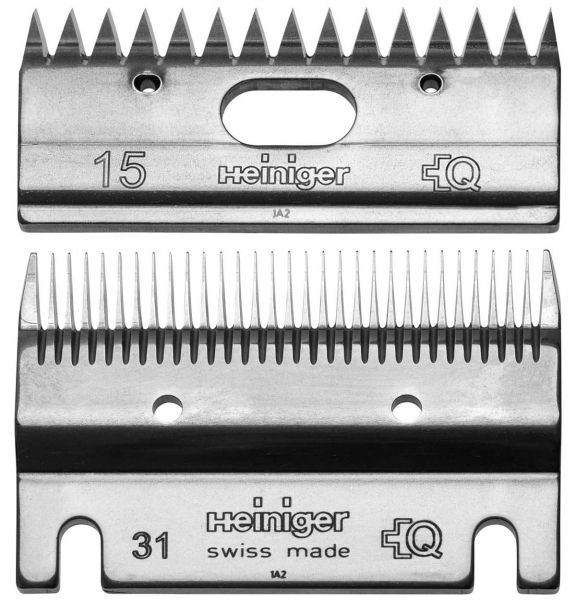 Heiniger Schermessersatz 31/15 Zähne, Standard Schermesser für Pferde von Heiniger