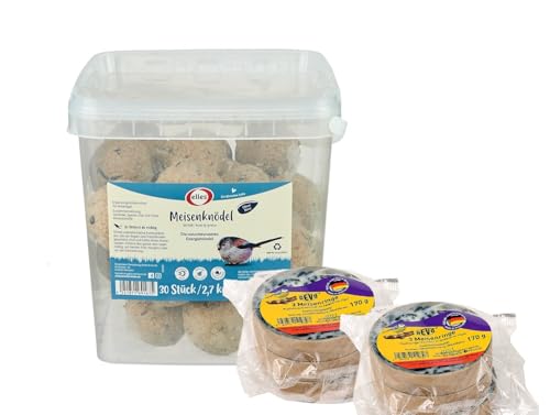 Heinrichs Agrar Meisenknödel OHNE Netz 30 STK. + 2X 3er-Pack GeVo Meisenringe Gratis! von Heinrichs Agrar
