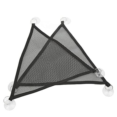 2pcs Dreiecksbärtige Drachenhängematte, weiche austauschbare Eidechsen Hängematte mit Saugnapfbecher für Reptilien Hamstern Meerschweinchen Plastiknetz (S) von Helhom