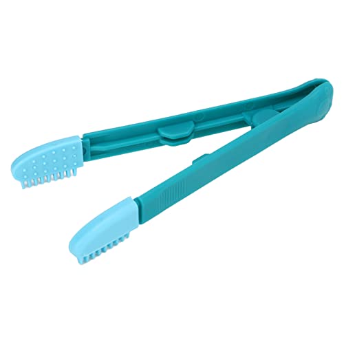 Augenreinigungskamm für Haustiere, professionelle Tränenentfernerbürste, weiche Gummibürste, abnehmbares Kopfdesign, Katzen und kleine Hunde, ergonomischer Griff, PP-Material, 10 (Blau grün) von Helhom