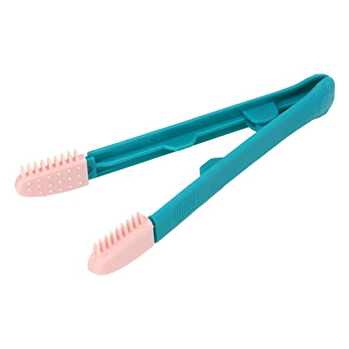 Augenreinigungskamm für Haustiere, professionelle Tränenentfernerbürste, weiche Gummibürste, abnehmbares Kopfdesign, Katzen und kleine Hunde, ergonomischer Griff, PP-Material, 10 (Rosa grün) von Helhom