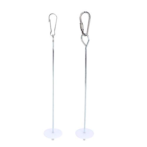 Edelstahl -Vogelhäuschen, Obst -Gemüsehalter -Spießspielzeug, Anti -Pet -Futter -Käfig -Zubehör, Papageien Shotets Chipmunks Hamster 2pcs 20 cm von Helhom