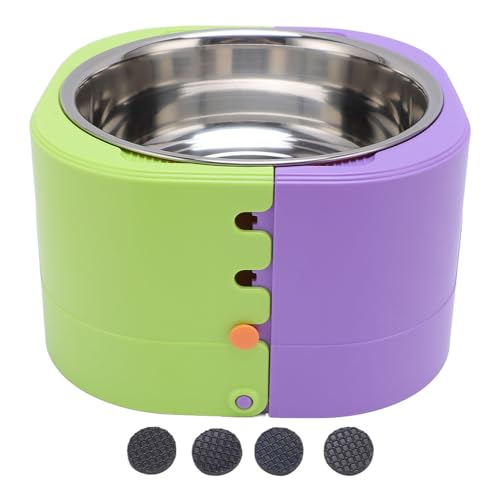 Einstellbare Höhe Pet Bowl, leicht zu reinigende Anti -Schlupf -Basis Edelstahlhundfutterschale, verstellbare Hundschale für Katzen Hunde Hunde Einstellbare Höhe Pet Bowl, leicht zu reinigende Anti -Schlupf -Basis Edelstahlhundfutterschale, verstellbare Hundschale für Katzen Hunde Hunde von Helhom