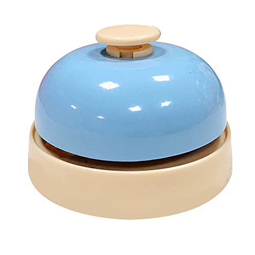Haustier Call Bell, empfindliche Knöpfe Metallhundetraining namens Dinner Bell, Haustierspielzeug mechanischer Design, kein Strom benötigt Proof Proof für Hunde Katzen einfach zu (Blau) von Helhom