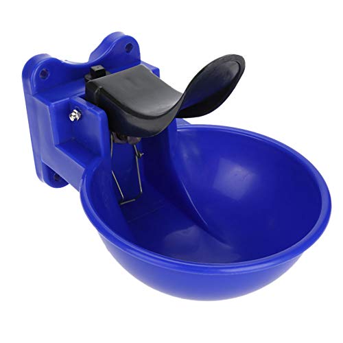 Helhom Automatische Trinkschale, ABS, Nicht große Kapazität, 2 l Wasserspender, Vieh, Schafe, Pferde, Nutztierbedarf, Blau von Helhom