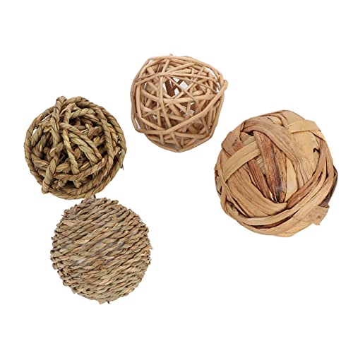 Helhom Kaukugeln für kleine tierische Aktivitäten, Basis duftende Kinderspielzeuge, Hasen Kaninchen Meerschweinchen Rennmäuse 100% wildes Wickel handgefertigt 4pcs grau 2,8 Zoll Helhom Kaukugeln für kleine tierische Aktivitäten, Basis duftende Kinderspielzeuge, Hasen Kaninchen Meerschweinchen Rennmäuse 100% wildes Wickel handgefertigt 4pcs grau 2,8 Zoll von Helhom