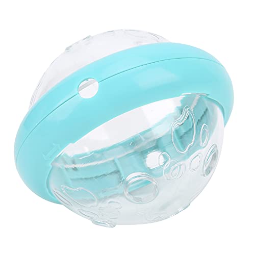 Helhom Puzzlespielzeug für Haustiernahrung, interaktive langsame Feeder Flying Saucer Design, Hundekatze Feeder Spielzeug Anti -Biss -Kunststoff -Haustier Fütterungskugel für Hunde Katzen (Blau) von Helhom