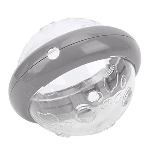 Helhom Puzzlespielzeug für Haustiernahrung, interaktive langsame Feeder Flying Saucer Design, Hundekatze Feeder Spielzeug Anti -Biss -Kunststoff -Haustier Fütterungskugel für Hunde Katzen (Grau) von Helhom