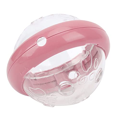 Helhom Puzzlespielzeug für Haustiernahrung, interaktive langsame Feeder Flying Saucer Design, Hundekatze Feeder Spielzeug Anti -Biss -Kunststoff -Haustier Fütterungskugel für Hunde Katzen (Rosa) von Helhom