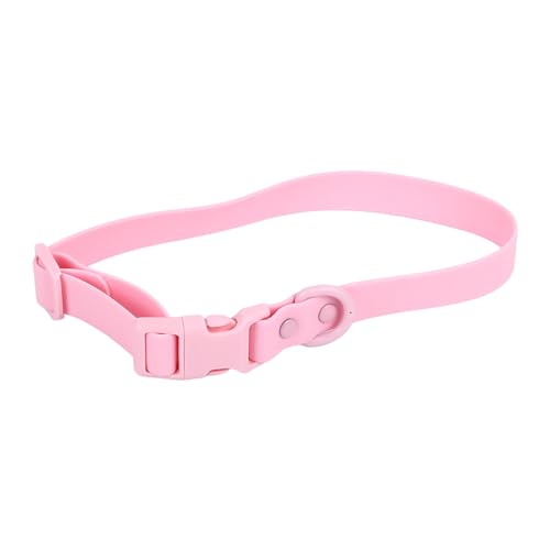 Verstellbarer Hundehalsband, rostfeste leicht zu reinigende weiche Flexible Bequeme PVC -Kragen, für Hunde Katzen Haustiere im Freien im Freien (Rosenate) von Helhom