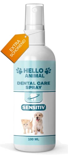 NEU: HelloAnimal® DENTAL Spray EXTRA SENSITIV für Hunde und Katzen – Dentalspray mit milder Formel für Mundgeruch - Zahnsteinentferner auch für Zwischenräume - Zahnreinigung und Zahnpflege von Hello Animal