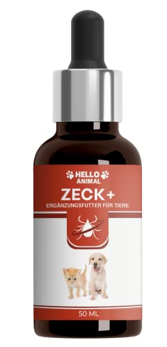 NEU: HelloAnimal® Anti ZECKEN Liquid für Hunde und Katzen mit Sofortwirkung – DAS Ergänzungsfuttermittel für Ihr Tier + eine natürliche Behandlung für Ihr Haustier – Schutz Hochwirksam von Hello Animal