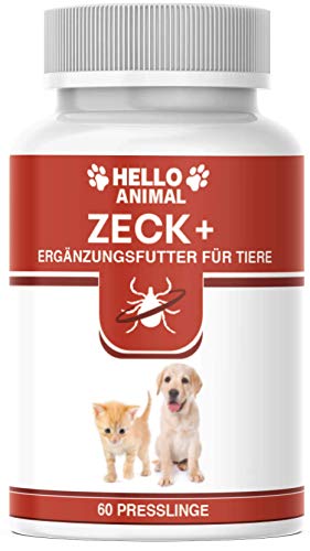 NEU: HelloAnimal® Anti ZECKEN Presslinge für Hunde und Katzen mit Sofortwirkung – natürliche Behandlung für Ihr Haustier – Schutz hochwirksam von Hello Animal