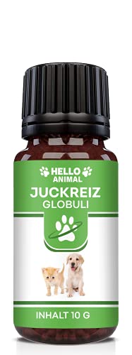 NEU: HelloAnimal® JUCKREIZ Globuli für Hunde & Katzen bei Hautreizungen, pflegt Haut und Fell bei Läuse, Flöhe und Milben – mit Bachblüten informiert von Hello Animal