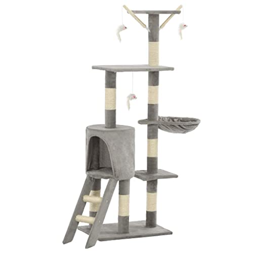 3702036 Kratzbaum Kratzbaum Katzenhöhle Spielzeug Plüschtiere Sisal 138 cm grau 3702036 Kratzbaum Kratzbaum Katzenhöhle Spielzeug Plüschtiere Sisal 138 cm grau von Helloshop26