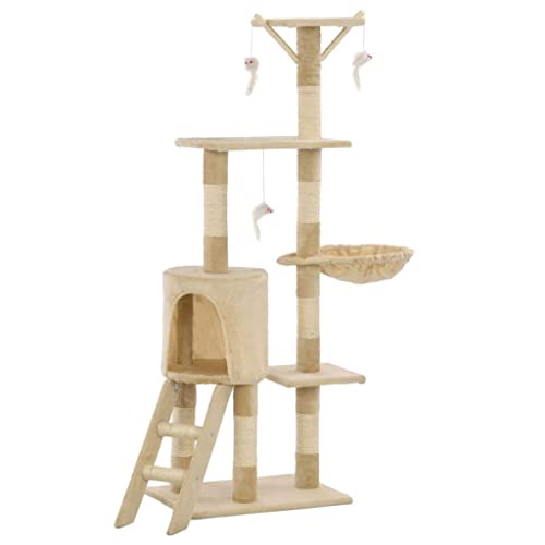 3702038 Kratzbaum Kratzbaum Katzenhöhle Spielzeug Plüschtiere Sisal 138 cm beige 3702038 Kratzbaum Kratzbaum Katzenhöhle Spielzeug Plüschtiere Sisal 138 cm beige von Helloshop26