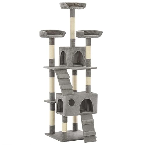 3702087 Kratzbaum Kratzbaum Katzenhöhle Spielzeug Plüschtiere Sisal 170 cm grau 3702087 Kratzbaum Kratzbaum Katzenhöhle Spielzeug Plüschtiere Sisal 170 cm grau von Helloshop26