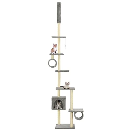 3702111 Kratzbaum Kratzbaum Katzenhöhle Spielzeug Plüschtiere Sisal 260 cm grau 3702111 Kratzbaum Kratzbaum Katzenhöhle Spielzeug Plüschtiere Sisal 260 cm grau von Helloshop26