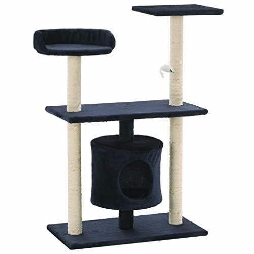 3702166 Kratzbaum Kratzbaum Katzenhöhle Spielzeug Plüschtiere Sisal 95 cm Dunkelblau 3702166 Kratzbaum Kratzbaum Katzenhöhle Spielzeug Plüschtiere Sisal 95 cm Dunkelblau von Helloshop26