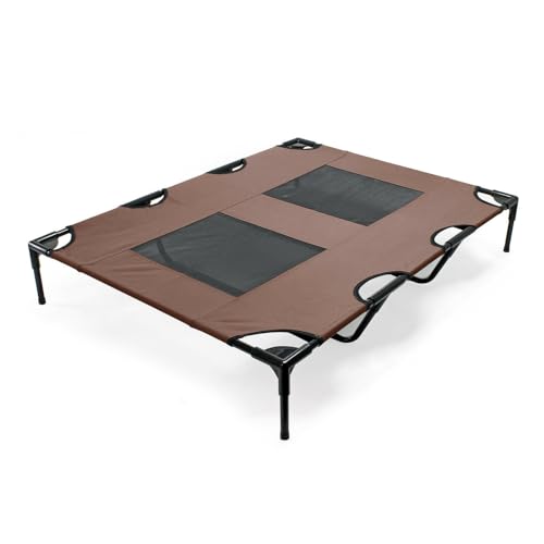Hundebett, Outdoor, erhöhtes Bett, XL, 122 cm, Braun, Oxford-Stoff, 30 kg, max. 16_0002721 Hundebett, Outdoor, erhöhtes Bett, XL, 122 cm, Braun, Oxford-Stoff, 30 kg, max. 16_0002721 von Helloshop26