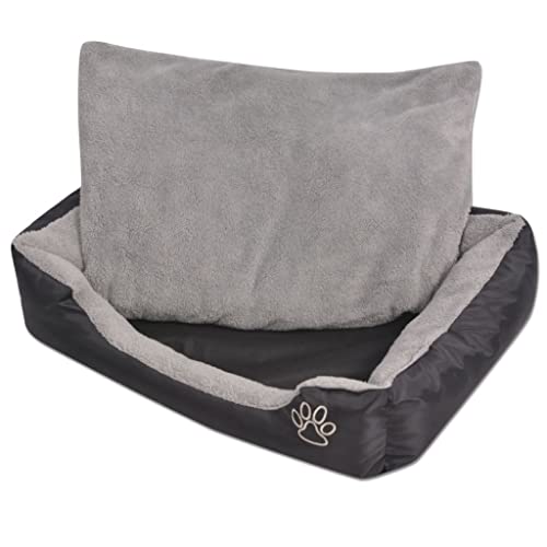Hundebett mit gepolstertem Kissen 90 cm schwarz 02_0001574 Hundebett mit gepolstertem Kissen 90 cm schwarz 02_0001574 von Helloshop26