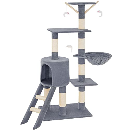 Kratzbaum 142 cm grau 3708073 Kratzbaum 142 cm grau 3708073 von Helloshop26