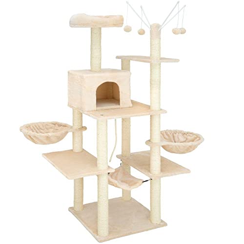 Kratzbaum 165 cm beige 3708097 Kratzbaum 165 cm beige 3708097 von Helloshop26