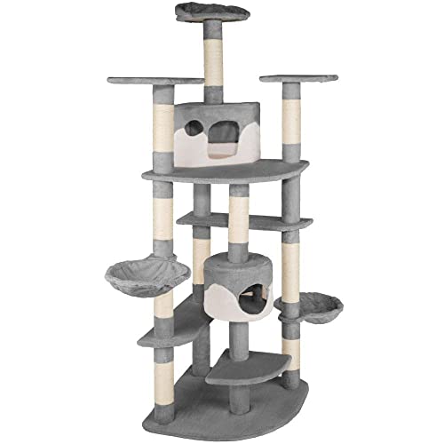 Kratzbaum 204 cm grau/weiß 3708115 Kratzbaum 204 cm grau/weiß 3708115 von Helloshop26