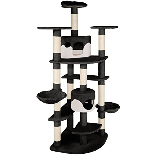 Kratzbaum 204 cm schwarz/weiß 3708116 Kratzbaum 204 cm schwarz/weiß 3708116 von Helloshop26