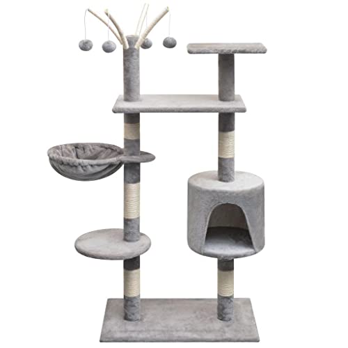 Kratzbaum Kratzbaum Katzenhöhle Katzenhöhle Spielzeug Plüschtiere Sisal 125 cm grau 3702185 Kratzbaum Kratzbaum Katzenhöhle Katzenhöhle Spielzeug Plüschtiere Sisal 125 cm grau 3702185 von Helloshop26