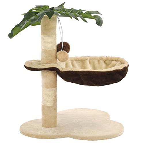 Kratzbaum Kratzbaum Katzenhöhle Katzenhöhle Spielzeug Plüschtiere Sisal 50 cm beige und braun 3702040 Kratzbaum Kratzbaum Katzenhöhle Katzenhöhle Spielzeug Plüschtiere Sisal 50 cm beige und braun 3702040 von Helloshop26