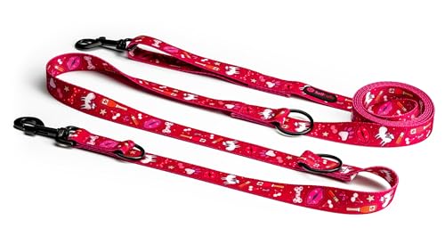 Helltails Austauschbare Hundeleine für große Hunde mit 2 Karabiner Verstellbar | NO Absorb | Freihandleine Lange 1.6-3M | Leichte Leine Hund | Dog Leash | Führleine | Champagne Kiss - L Helltails Austauschbare Hundeleine für große Hunde mit 2 Karabiner Verstellbar | NO Absorb | Freihandleine Lange 1.6-3M | Leichte Leine Hund | Dog Leash | Führleine | Champagne Kiss - L von Helltails