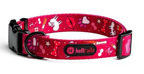Helltails Hundehalsband für Mittelgroße und Grosse Hunde | NO Absorb | Halsband Hund Groß Breit Einstellbar 31-53CM | Dog Collar | Hunde Halsbänder Verstellbar Weich | Champagne Kiss - L Helltails Hundehalsband für Mittelgroße und Grosse Hunde | NO Absorb | Halsband Hund Groß Breit Einstellbar 31-53CM | Dog Collar | Hunde Halsbänder Verstellbar Weich | Champagne Kiss - L von Helltails