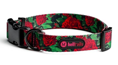 Helltails Hundehalsband für Mittelgroße und Grosse Hunde | NO Absorb | Halsband Hund Groß Breit Einstellbar 31-53CM | Dog Collar | Hunde Halsbänder Verstellbar Weich | Eternal Rose - L Helltails Hundehalsband für Mittelgroße und Grosse Hunde | NO Absorb | Halsband Hund Groß Breit Einstellbar 31-53CM | Dog Collar | Hunde Halsbänder Verstellbar Weich | Eternal Rose - L von Helltails