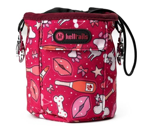Helltails Leckerlitasche & Leckerlibeutel für Hunde | Hundetütenspender mit 2 Karabinerhaken | Gassi Tasche Hund | Futterbeutel Hundetraining | Kotbeutelspender für Hunde - Champagne Kiss Helltails Leckerlitasche & Leckerlibeutel für Hunde | Hundetütenspender mit 2 Karabinerhaken | Gassi Tasche Hund | Futterbeutel Hundetraining | Kotbeutelspender für Hunde - Champagne Kiss von Helltails