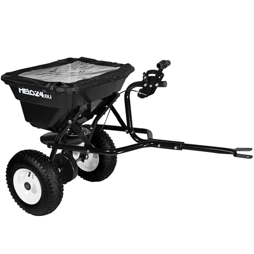 Helo Düngerstreuer Rasentraktor Streuwagen Saatgutstreuer 29L Salzstreuer mit Anhängerkupplung schwarz T1 Helo Düngerstreuer Rasentraktor Streuwagen Saatgutstreuer 29L Salzstreuer mit Anhängerkupplung schwarz T1 von Helo