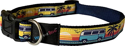 Hem and Boo Hundehalsband, Camper-Bus, Größe M von Hem and Boo