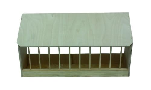Gritkasten aus Holz mit Schrägdach - 55,5 x 11,5 x 33 cm von Hemel