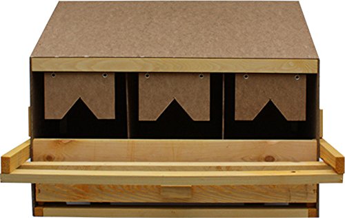 Legenest, Legenester, Abrollnest, Hühnernest, Nest, Einlegematten 3 Legebuchten (Oberteil), für kleine Hühnerrassen, inkl. Legematten von Hemel
