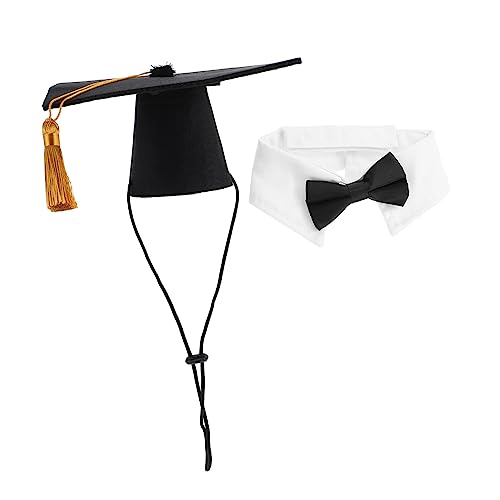 Hemobllo 1 Satz Pet Doctor's Hut Fliege Set Haustierkostüme Für Hunde Abschluss Hundeanzug Hund Brauch Hundekostüme Hundekleid Haustierbekleidung Für Hunde Black Polyester Hemobllo 1 Satz Pet Doctor's Hut Fliege Set Haustierkostüme Für Hunde Abschluss Hundeanzug Hund Brauch Hundekostüme Hundekleid Haustierbekleidung Für Hunde Black Polyester von Hemobllo