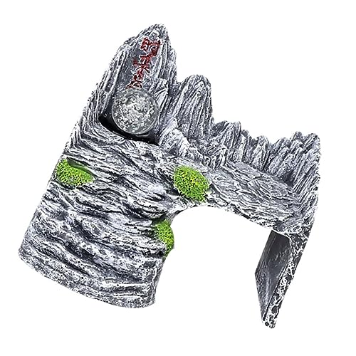 Hemobllo 1 Satz Schildkröten-terrasse Groß Reptil Klettern Dekorationen Schildkröten-Dock Wasser- Schildkrötenhaus Ruhen Schleichtiere Lebensraum Hangplattform Dark Grey von Hemobllo