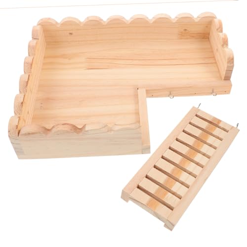 Hemobllo 1 Set Hamster Plattform Hamster Sprungplattform Nest Plattform Hamster Zubehör Hamster Runde Plattformen Hamster Zubehör Indoor Käfig Großer Käfig Hamster Holz von Hemobllo
