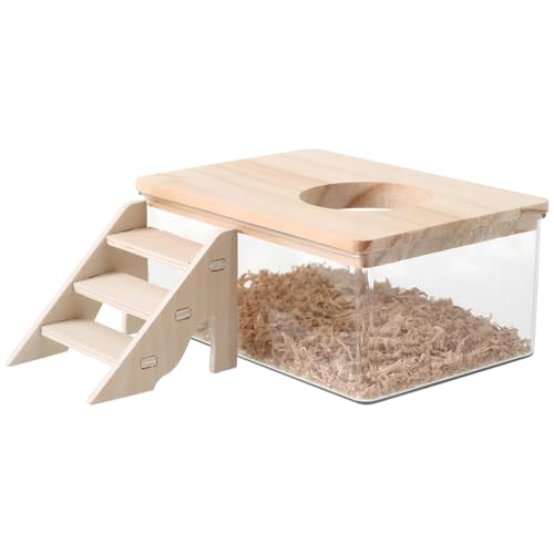 Hemobllo 1 Set Hamsterbadezimmer Transparente Hamsterhabitate Hamstersandbad Mit Leiter Sandbadbehälter Mit Leiter Hamsterbadewanne Hamsterzubehör Hamstertreppe Hamsterhütte Holz Hemobllo 1 Set Hamsterbadezimmer Transparente Hamsterhabitate Hamstersandbad Mit Leiter Sandbadbehälter Mit Leiter Hamsterbadewanne Hamsterzubehör Hamstertreppe Hamsterhütte Holz von Hemobllo