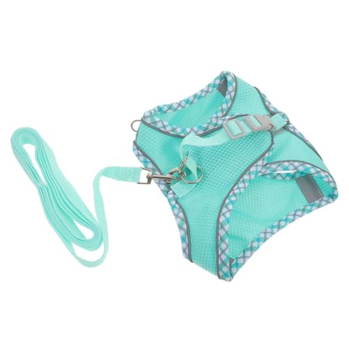 Hemobllo 1 Set Haustierträger Hundegeschirr Weiche Leine Für Trainingsleine Welpenweste Haustierzubehör Himmelblaues Polyester von Hemobllo