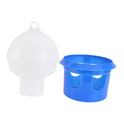 Hemobllo 1 Stück Automatische Wasserflasche Wasserpumpe Kaninchen Vogel Trinkwasser Inkubator Außen Brunnen Vogelkäfig Pet Feeder Automatic Wasserspender Für Hühner Schäumend Blue Plastik von Hemobllo