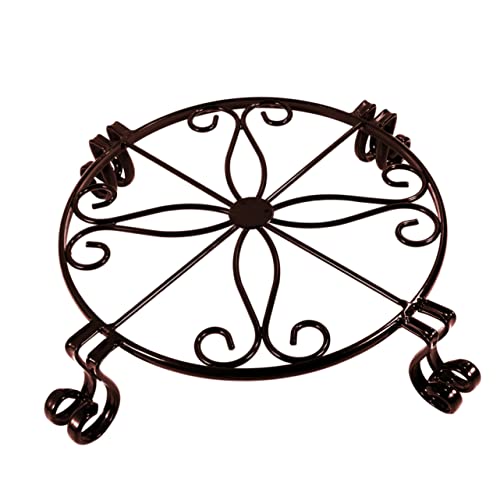 Hemobllo 1 Stück Blumenständer aus Eisen Anlage geformt drinnen Stand eingetopft pflanzregale Indoor blumenständer für innen zimmerpflanzen Bonsai-Ständer Metallpflanzenständer Coffee von Hemobllo