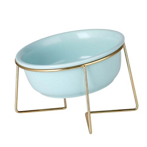 Hemobllo 1 Stück Futterautomat für Haustiere Plaudern Wirbelsäule Hundeschalen Katzennäpfe Essen katzenfutter pet Supplies Futter Container hohe Füße Feeder Futternapf für Haustiere Blue von Hemobllo