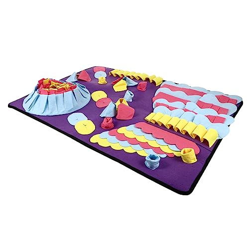 Hemobllo 1 Stück Futterautomat für Haustiere schnüffeln schnuppern langsam Essen Welpe hundeintelligenz Dog Toy Haustier-Geruchsmatte Anti-Choke-Matte für Haustiere Violett von Hemobllo