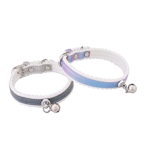 Hemobllo 1 Stück Glockenhalsband für Verstellbares Haustierhalsband Verstellbares für Haustiere mit Glocke Haustier Hundehalsband Katzenhalsband Haustierbedarf Lavender von Hemobllo